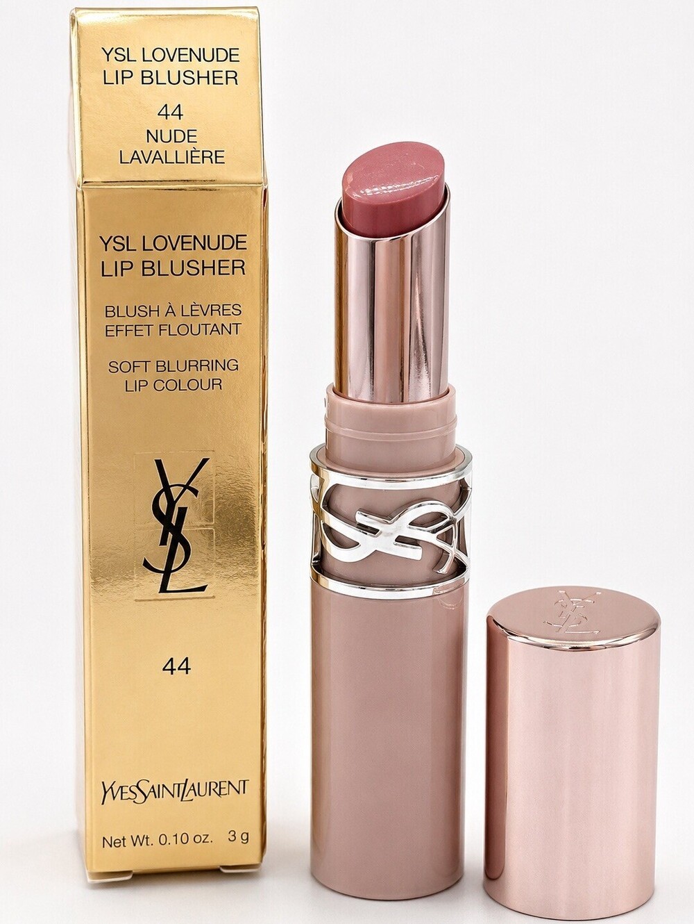 YSL Loveshine Lovenude Lip Blusher 44 Nude Lavallière Soft Blurring 0.10 oz